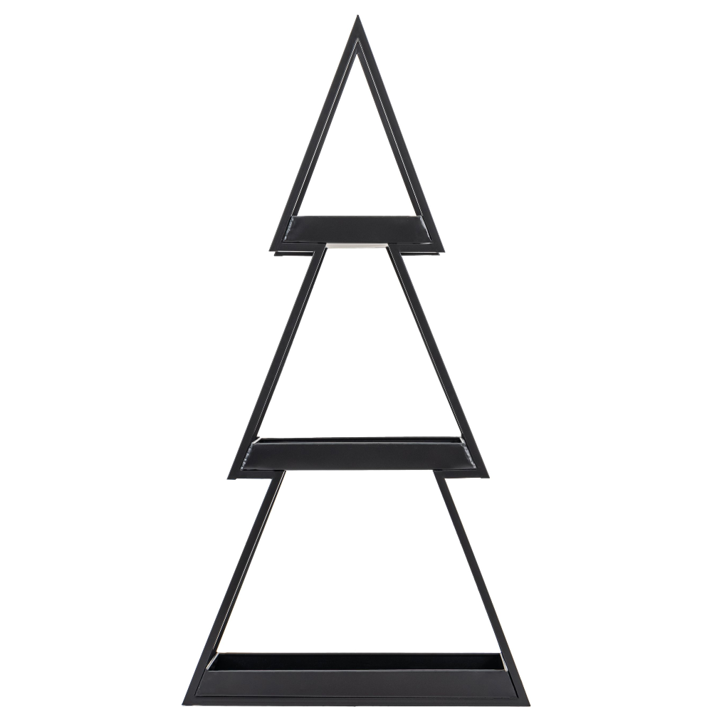 Black Christmas Tree Tray Stack 80cm | Annie Mo's