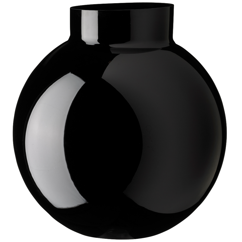 Black Glass BUBLAN Vase 33cm | Annie Mo's