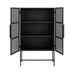 Black Iron Storage Cabinet 135cm