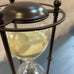 Black Metal Hourglass 33cm B