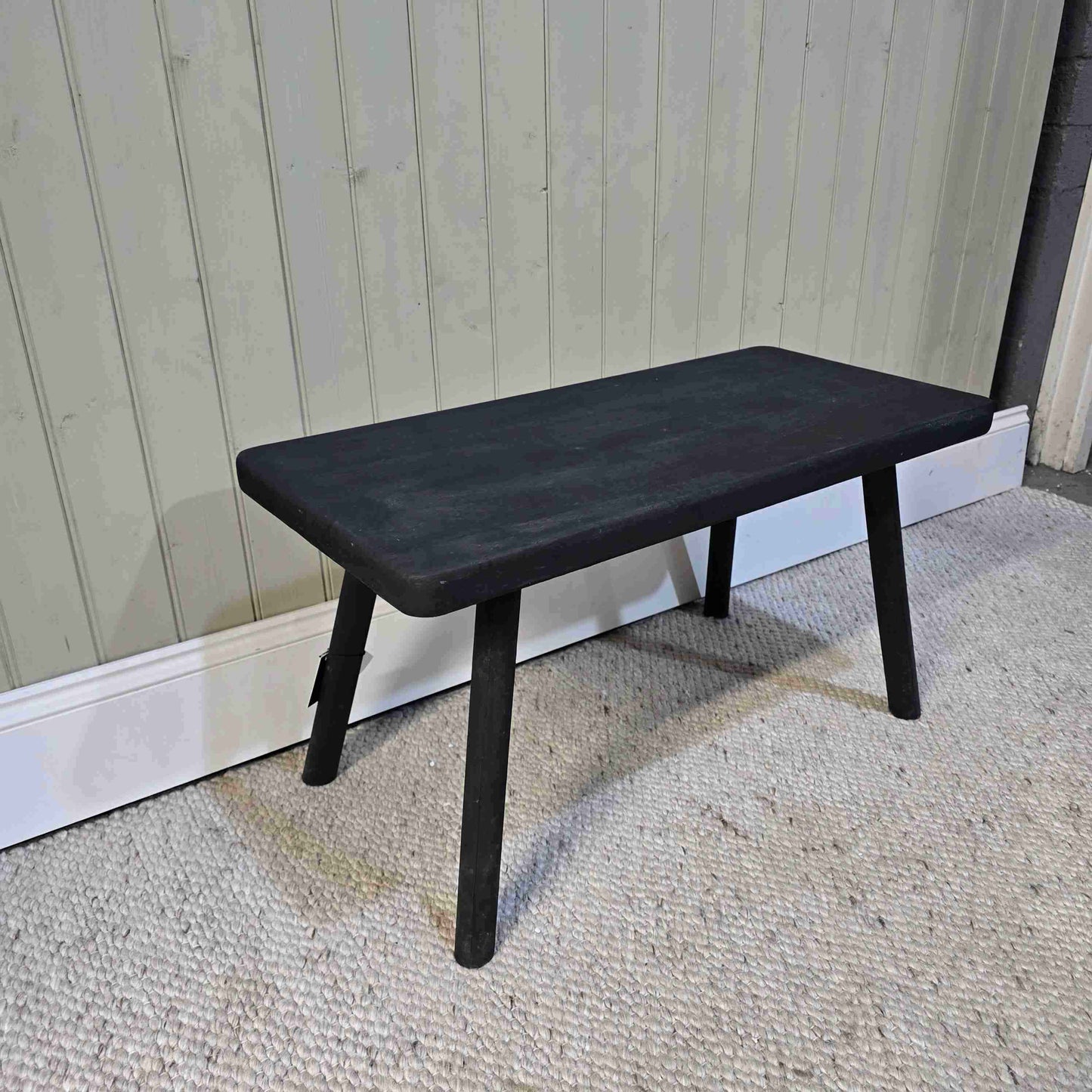 Black Wooden Bench 2