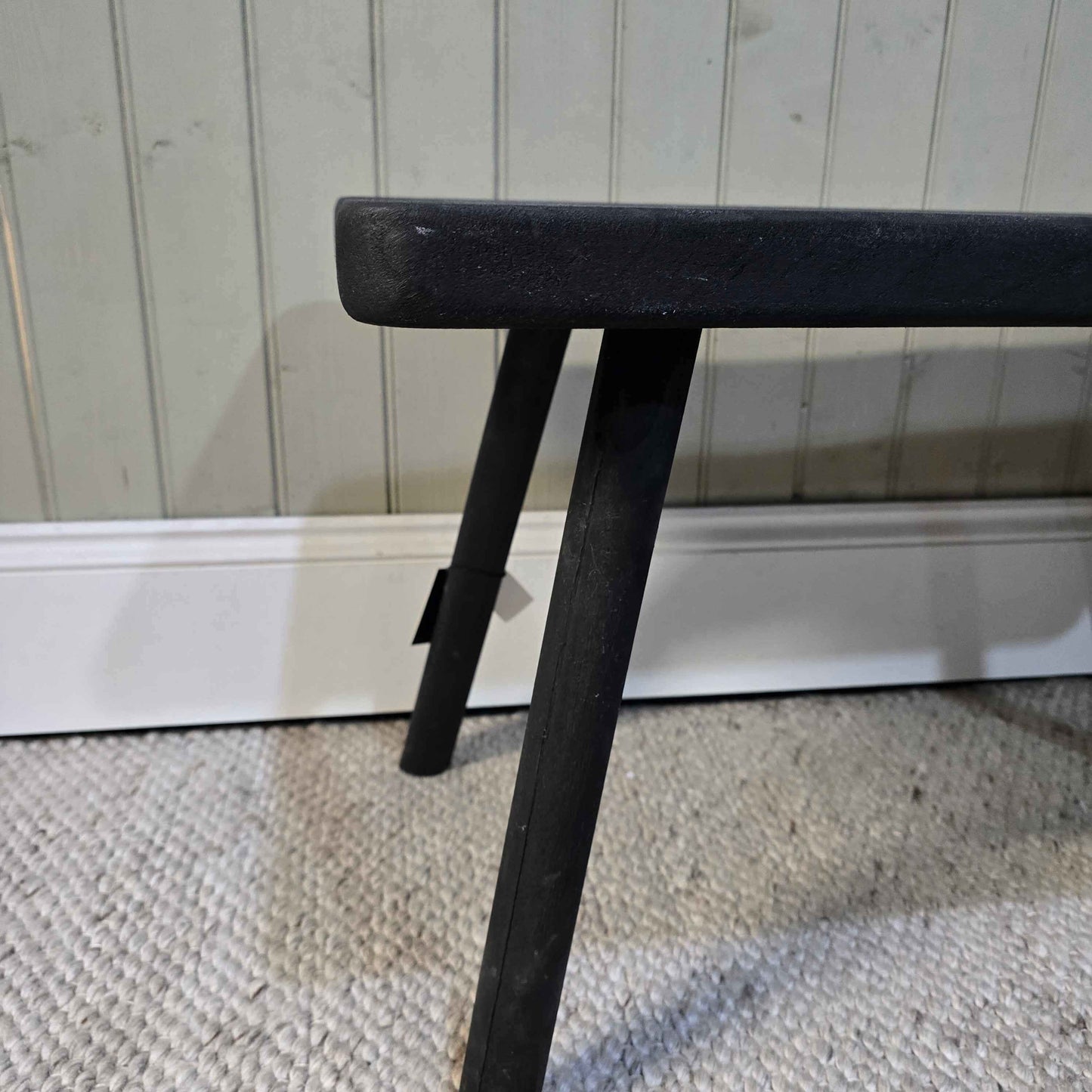 Black Wooden Bench 3