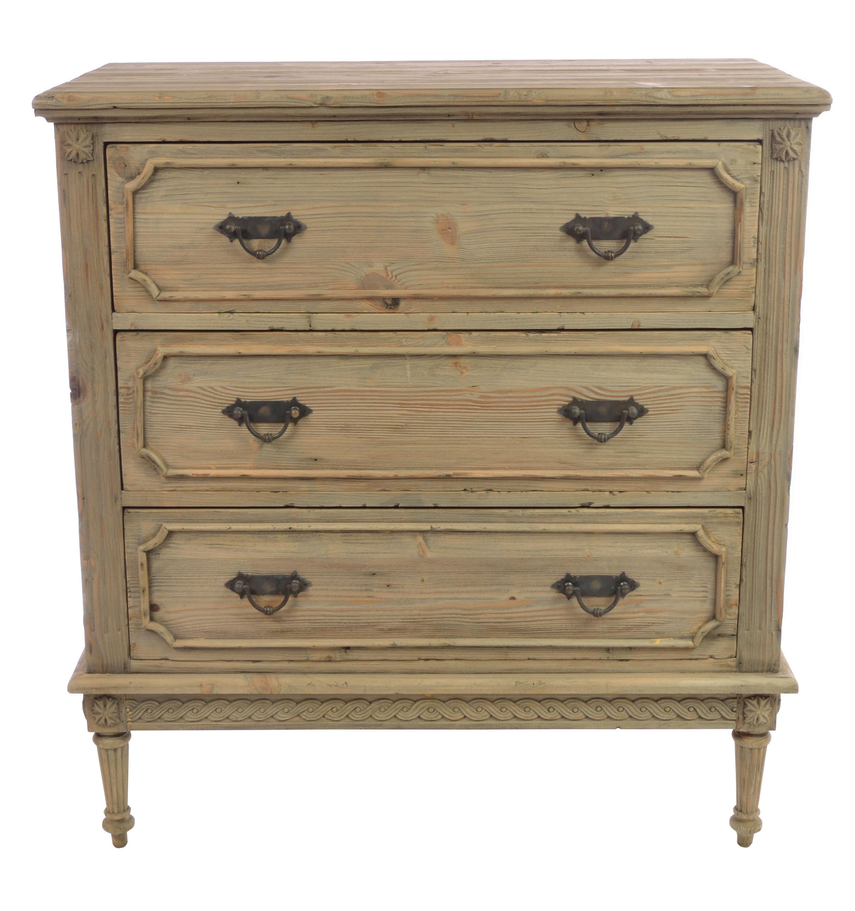 Bleached Mahogany Vintaged Chest Of Drawers 97cm Wide | Annie Mo's