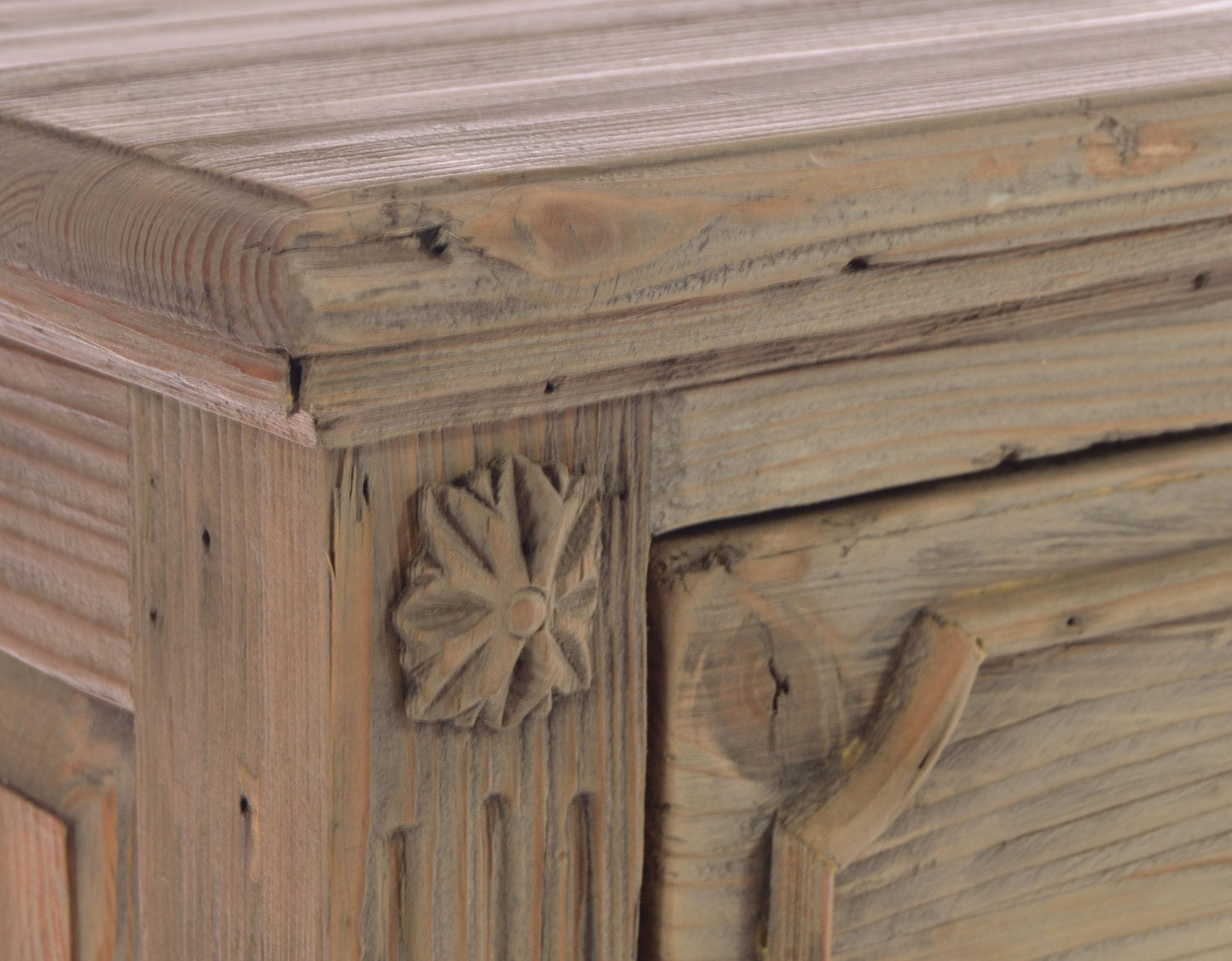 Bleached Mahogany Vintaged Chest Of Drawers 97cm Wide