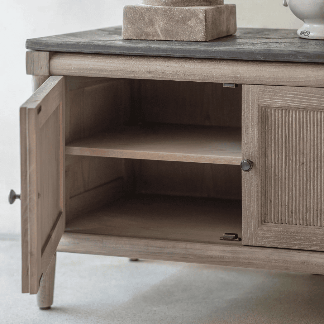 Blockey Stone Top Low Sideboard 200cm | Annie Mo's-C