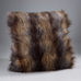 Blue Wolf Faux Fur Cushion - Size Choice | Annie Mo's