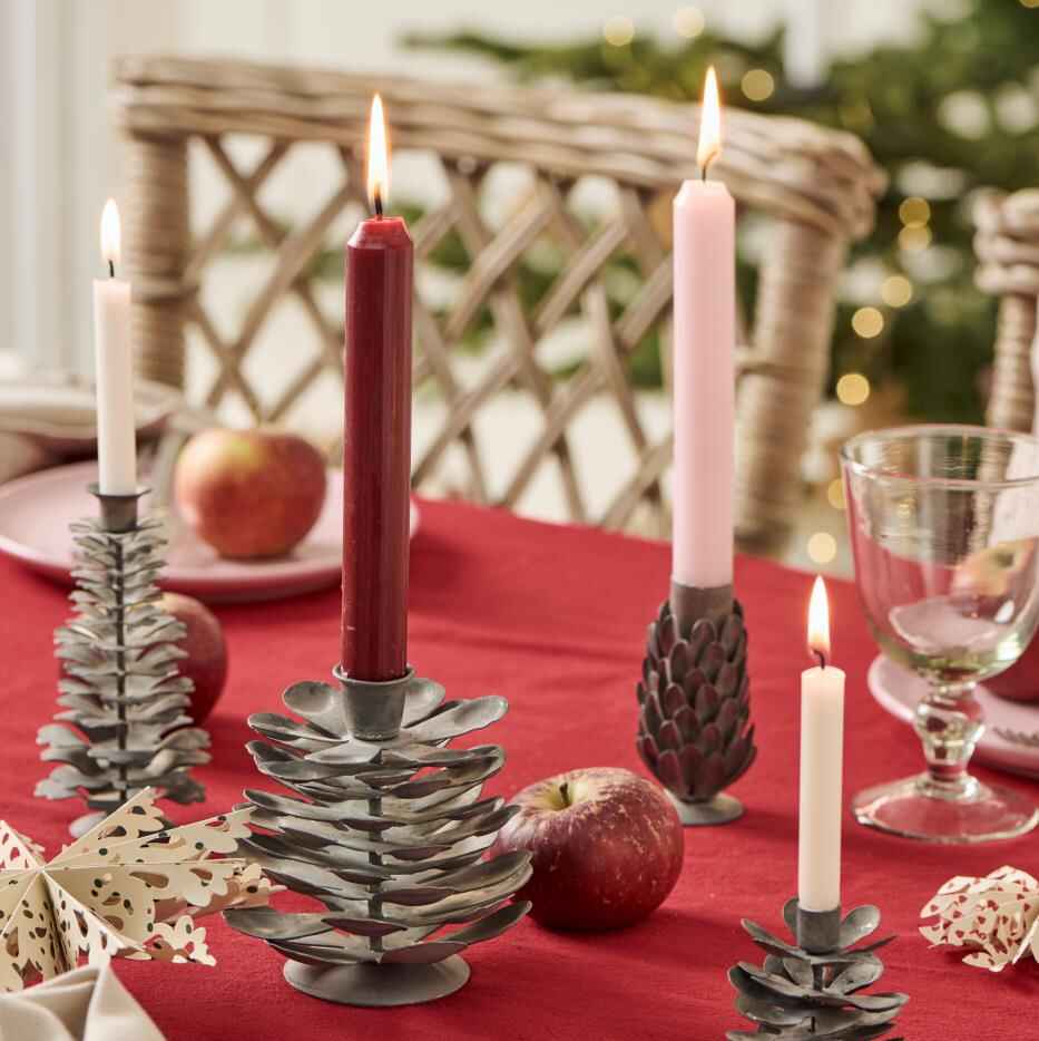 Bordeaux Rustic Dinner Candle 18cm | Annie Mo's