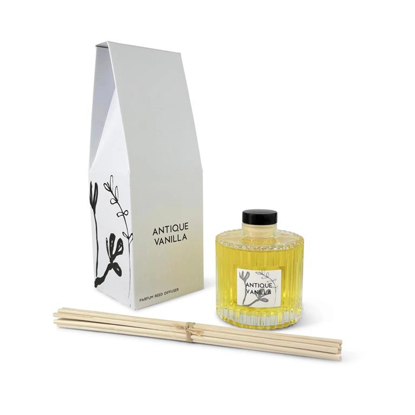 Bougie Ribbed Glass Reed Diffuser - 170ml with Gift Box - Scent Choice-B