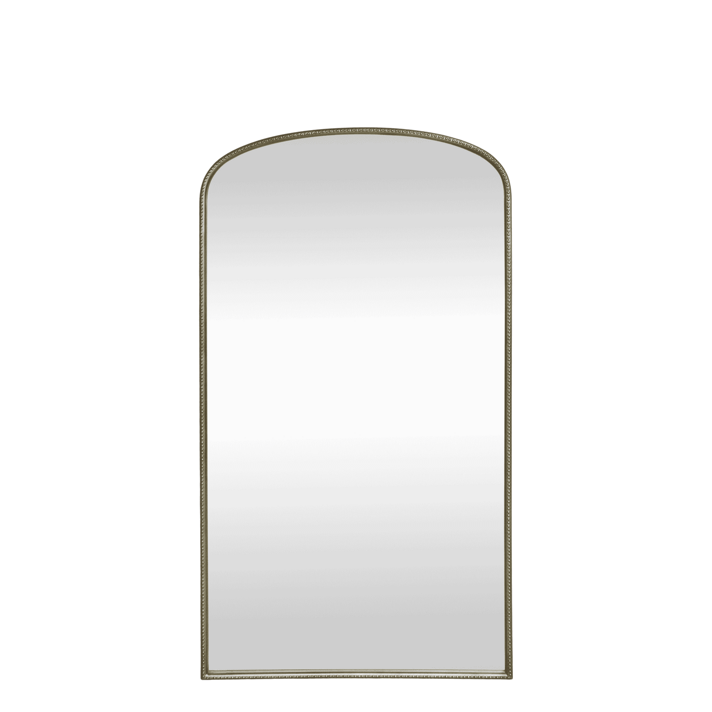 Tall Brass Mirror with Pearl Detailed Edge 169cm