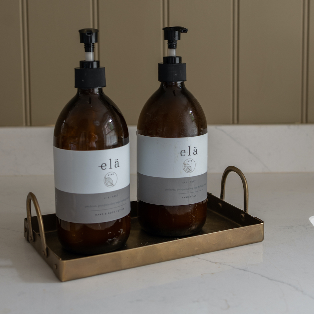 Brass Rectangular Tray 22cm