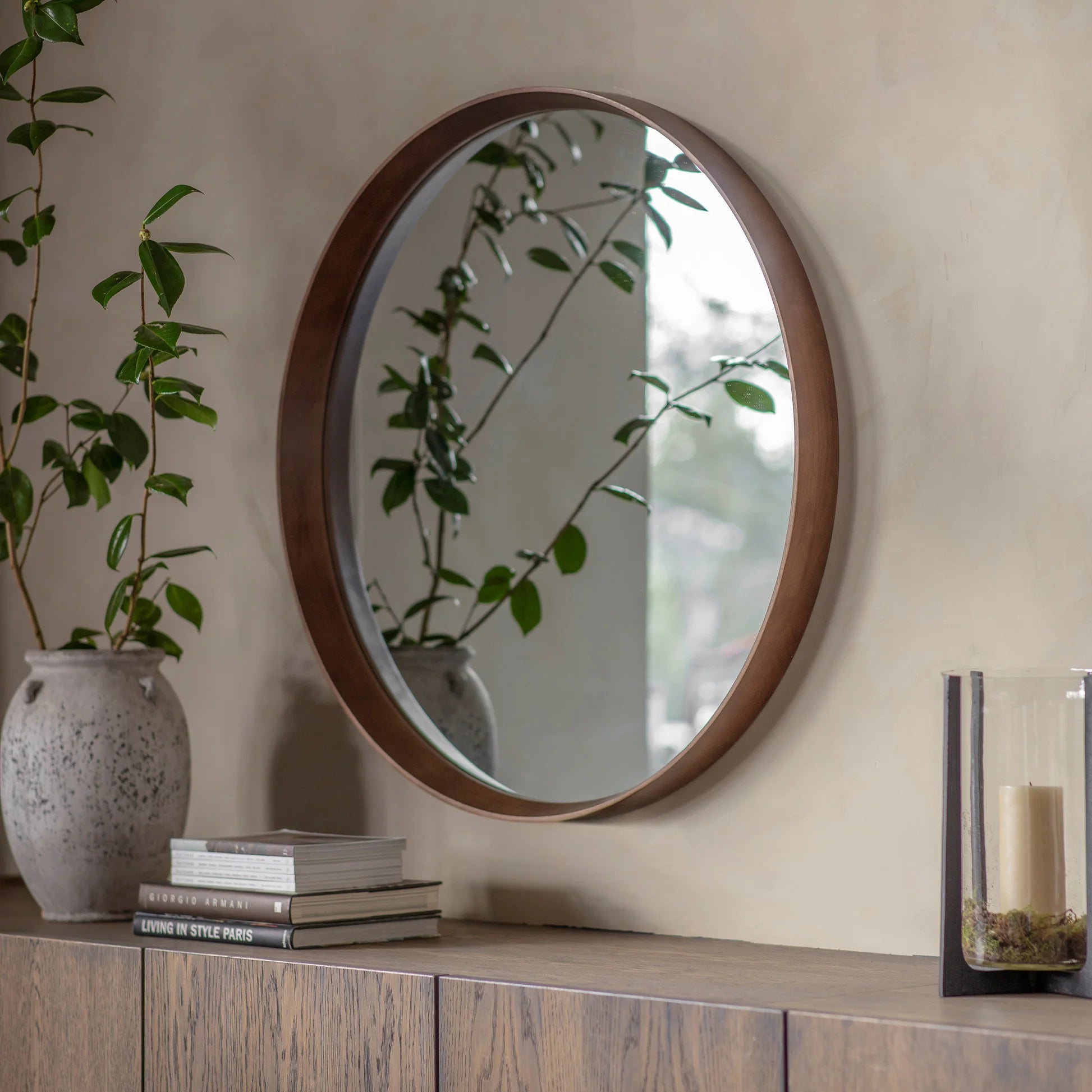 Braunston Large Round Mirror 100cm | Annie Mo's