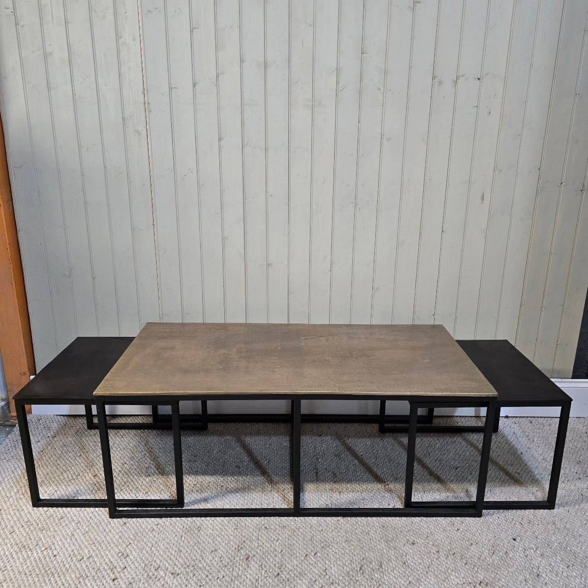 Bronze Black Triple Coffee Table 1