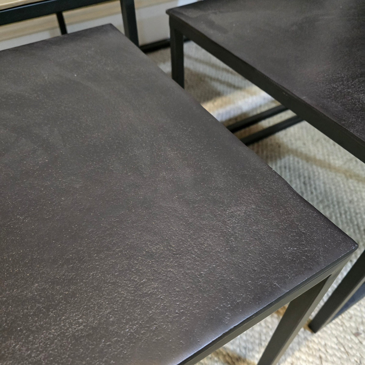 Bronze Black Triple Coffee Table 4