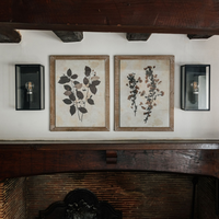 Brockby Set Of Two Leaf Prints in Wooden Frame 53.8cm