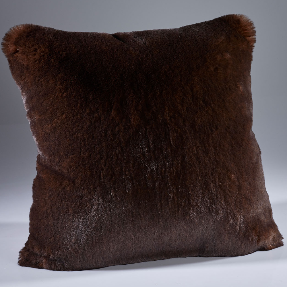Brown Bear Faux Fur Cushions - Size Choice | Annie Mo's
