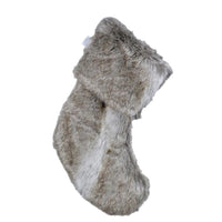 Brown Faux Fur Christmas Stocking 47cm