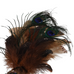 Brown Feathered Clip On Peacock 25cm