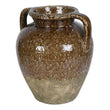 Brown Glaze Double Handled Vase 40cm | Annie Mo's