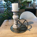 Bulbous Stone Effect Candleholder 32cm D