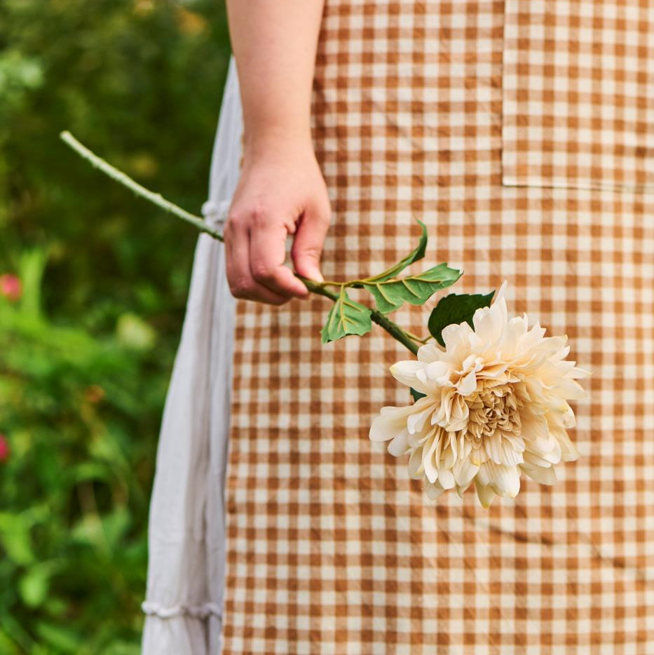 Butter Cream Dahlia Stem 45cm | Annie Mo's