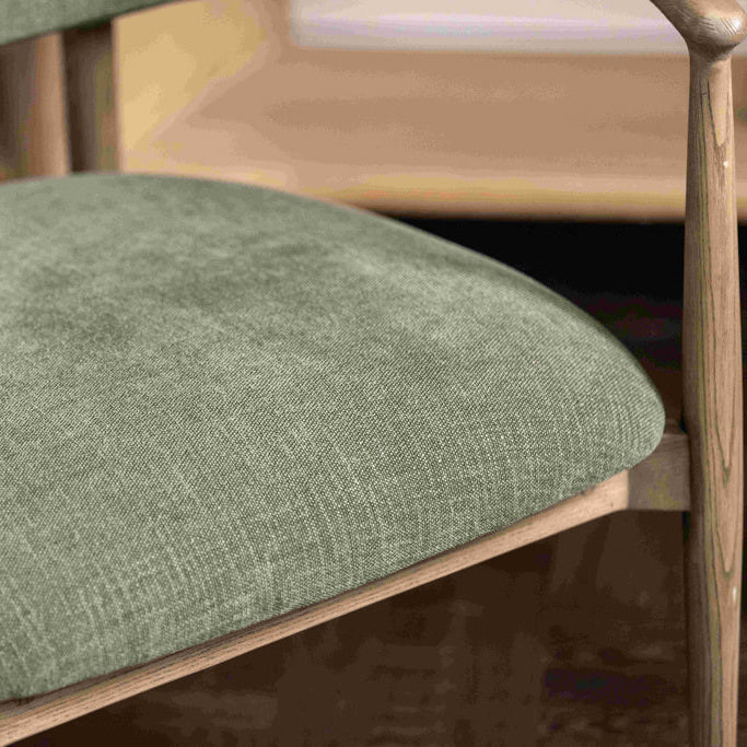 Scarlett Arm Chair - Green-F