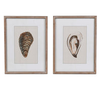 Set of Two Framed Oysters Print 40cm | Annie Mo's