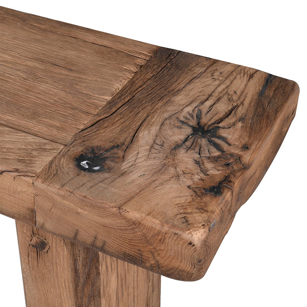 Chunky Rustic Reclaimed Oak Console 160cm