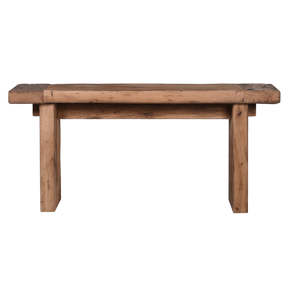 Chunky Rustic Reclaimed Oak Console 160cm