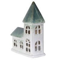 Glazed Ceramic Evergreen Chapel 24cm | Annie Mo's