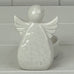 White Glazed Ceramic Angel Tealight Holder 8cm | Annie Mo's