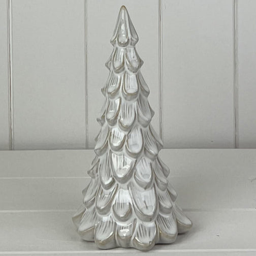 Glazed Ceramic Tree Ornament with Textured Detail 20cm | Annie Mo's