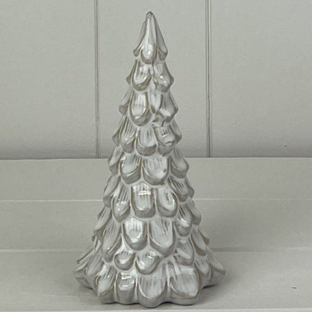 Glazed Ceramic Tree Ornament with Textured Detail 16cm | Annie Mo's