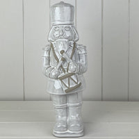 Glazed Ceramic Nutcracker Ornament With Textured Detail 32cm | Annie 