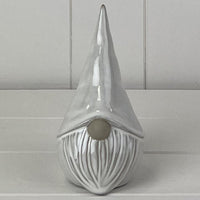 Glazed Ceramic Gonk Ornament with Textured Detail 14cm | Annie Mo's