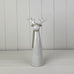 Glazed Ceramic Tall Reindeer Ornament with Texture Detail - Size Choice