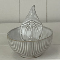 Glazed Gonk Ceramic Bowl with Textured Detail 12cm | Annie Mo's