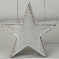 Glazed Ceramic Star Ornament with Textured Detail 13cm | Annie Mo's