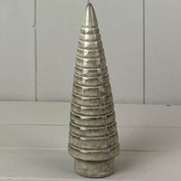 Beige Mottle Ceramic Tree Decoration 21cm | Annie Mo's