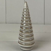 Beige Mottle Ceramic Tree Decoration 16cm | Annie Mo's