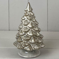 Beige Mottle Ceramic Tree Decoration 18cm | Annie Mo's