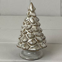 Beige Mottle Ceramic Tree Decoration 11cm | Annie Mo's