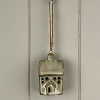 Beige Mottle Ceramic Hanging House Decoration 7cm Style Two | Annie Mo