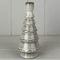 Glazed Ceramic Candle Holder 20.5cm | Annie Mo's