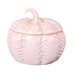 Glazed Ceramic Pumpkin Jar with Textured Detail (11cm) | Annie Mo's