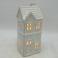 Small Glazed Ceramic LED Townhouse. 6 Hour Timer | Annie Mo's