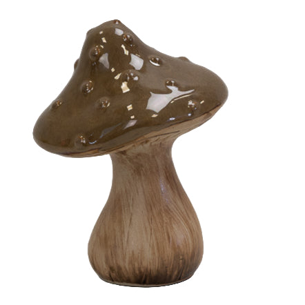 Brown Ceramic Mushroom | Annie Mo's