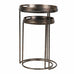 Set of Two Mirrored Swallow Tray Nesting Tables 73cm