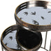 Set of Two Mirrored Swallow Tray Nesting Tables 73cm