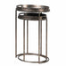 Set of Two Mirrored Seville Tray Nesting Tables 67cm