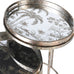 Set of Two Mirrored Seville Tray Nesting Tables 67cm